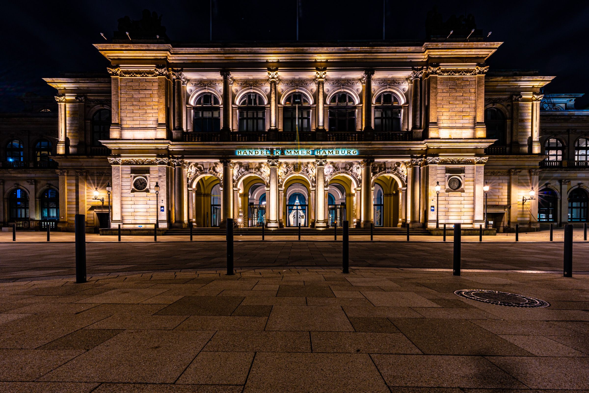 Hamburg - Nachtfotografie, Altstadt - Architektur